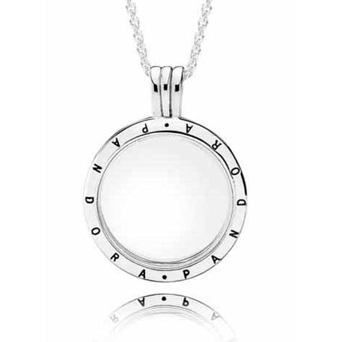 Pandora Locket with Crystal-Chain 60cms 590529-60