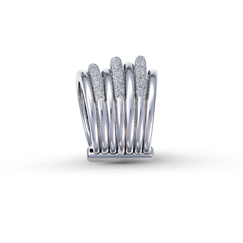 Sortija POLVERE DI SOGNI Rodio Gris Perla WPLVA736