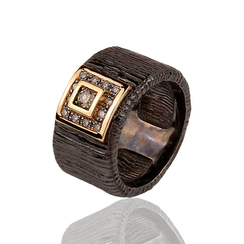 Ring 2281PNÑ Cognac Diamonds - BLACK Collection