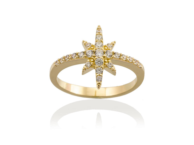 STELA ring in golden silver