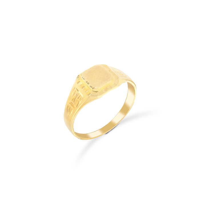 Sello comunion rectangular oro 18k