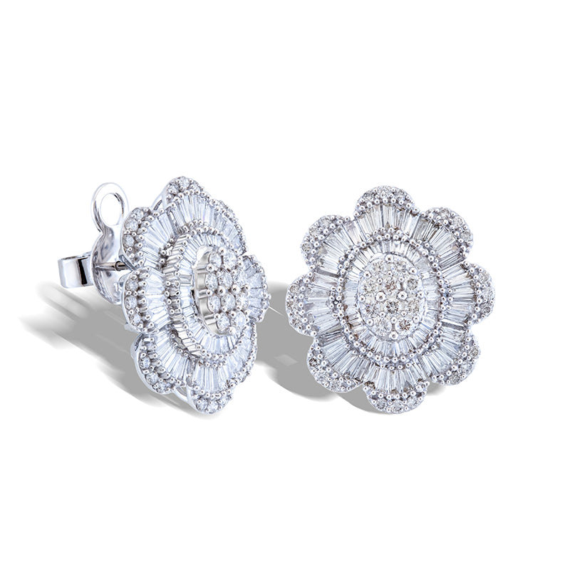 Ariela Diamond Earrings 18K White Gold