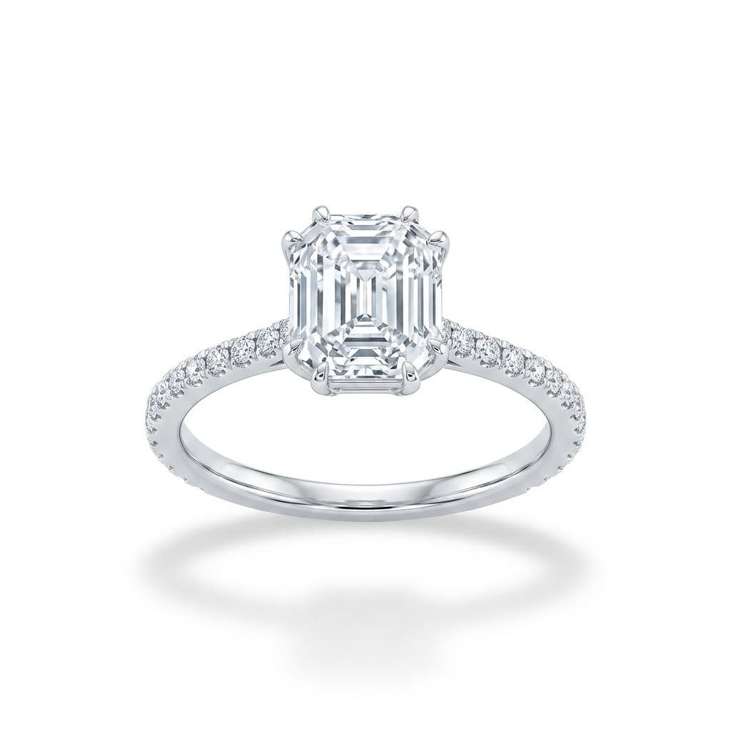 ANILLO EN ORO BLANCO 18kt CON DIAMANTES