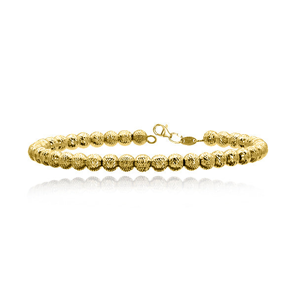 5mm Diamond Ball Bracelet 18k Yellow Gold
