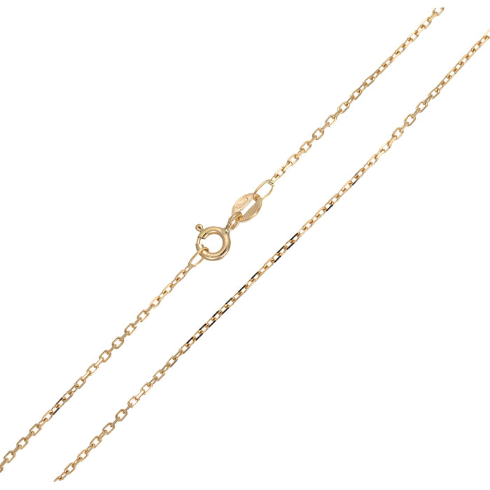 18k Yellow Gold Forced Chain 40cms