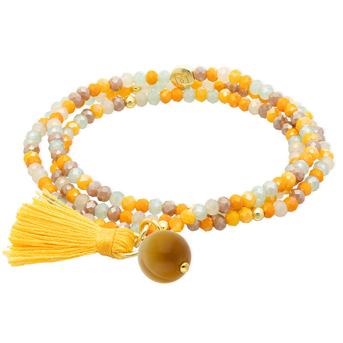 ZEN MUSTARD natural stone bracelet Marina Garcia