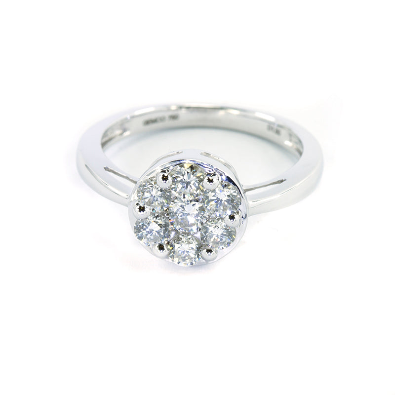 Sortija Starlite en Oro Blanco 18K Brillantes