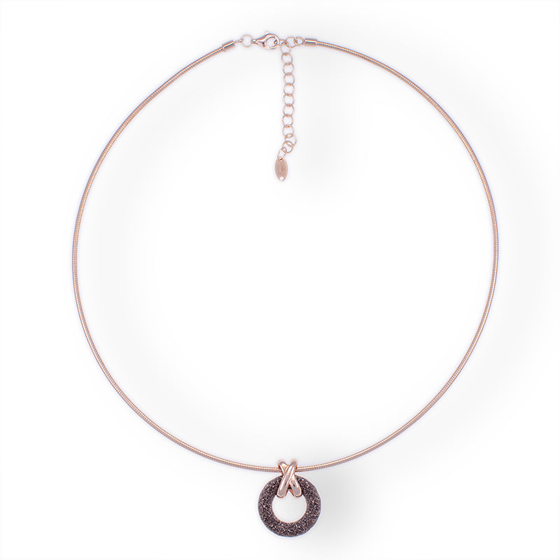 DNA Necklace Powder Pink Brown WDNAG699
