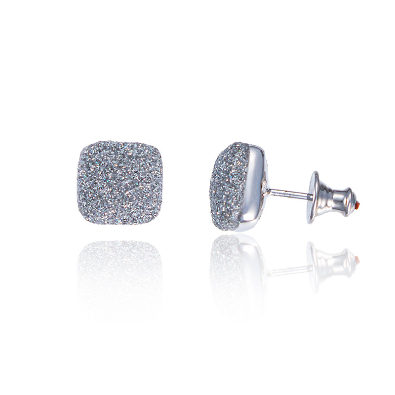 POLVERE DI SOGNI Earrings Rhodium Gray Silver