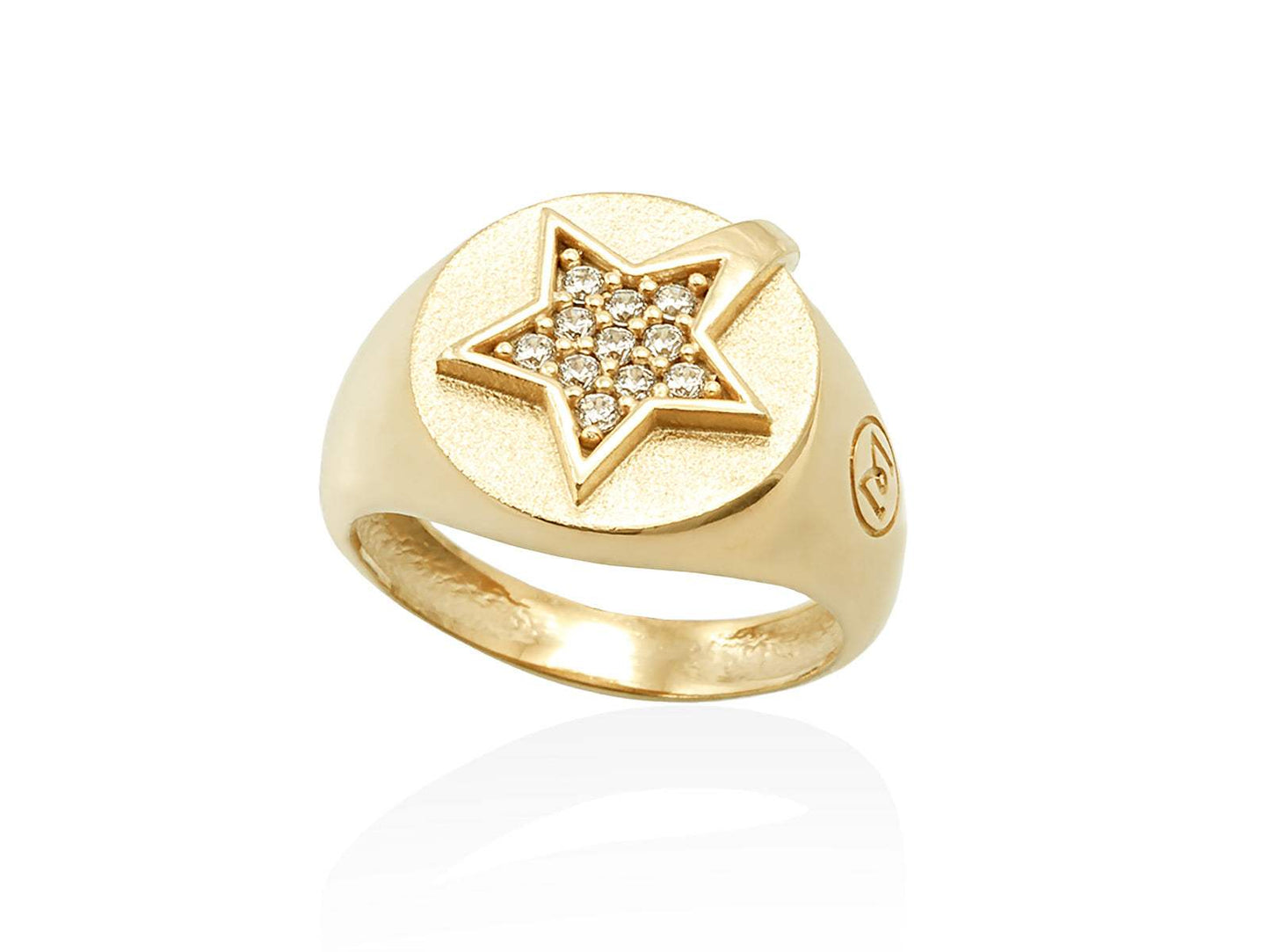 Anillo HALLEY en plata dorada marina garcia