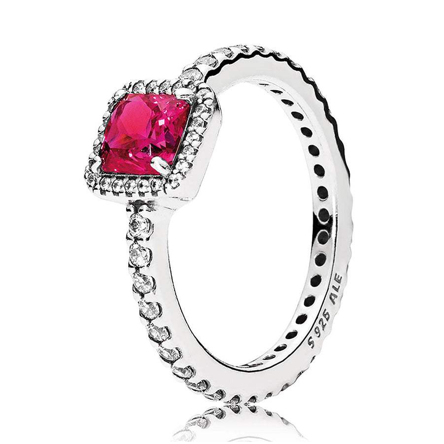 Anillo Pandora Elegancia Atemporal Rojo 190947SRU