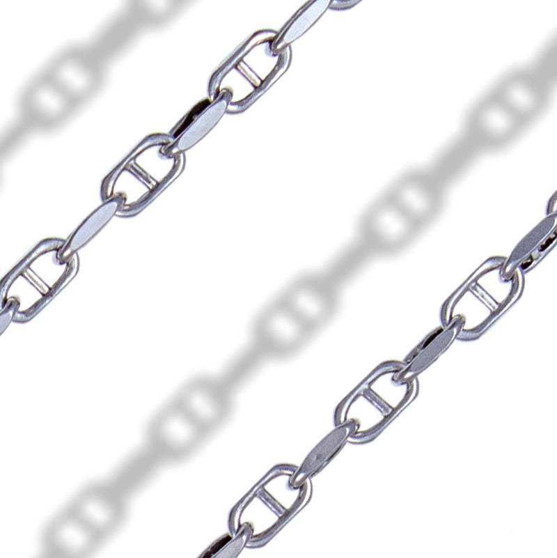 Cadena Oro Blanco 18K 40cm - Open Link Fine Chain