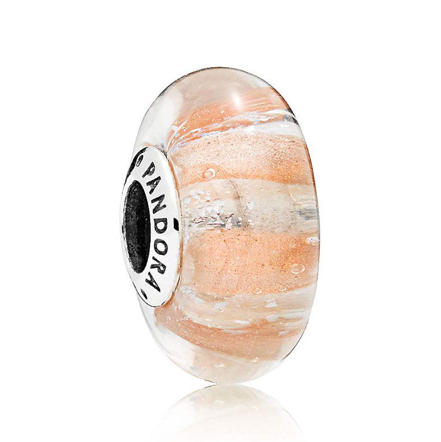 Charm Pandora Cristal de Murano Líneas Brillantes