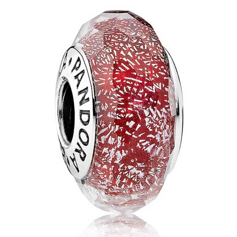 Charm Pandora Murano Facetado Rojo - 791654
