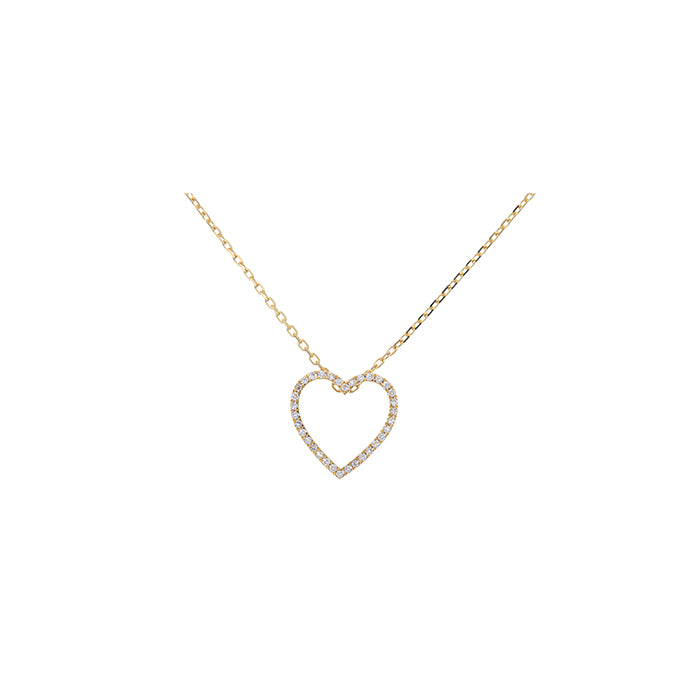 Colgante Corazón Abierto Pequeño Oro Amarillo 18k