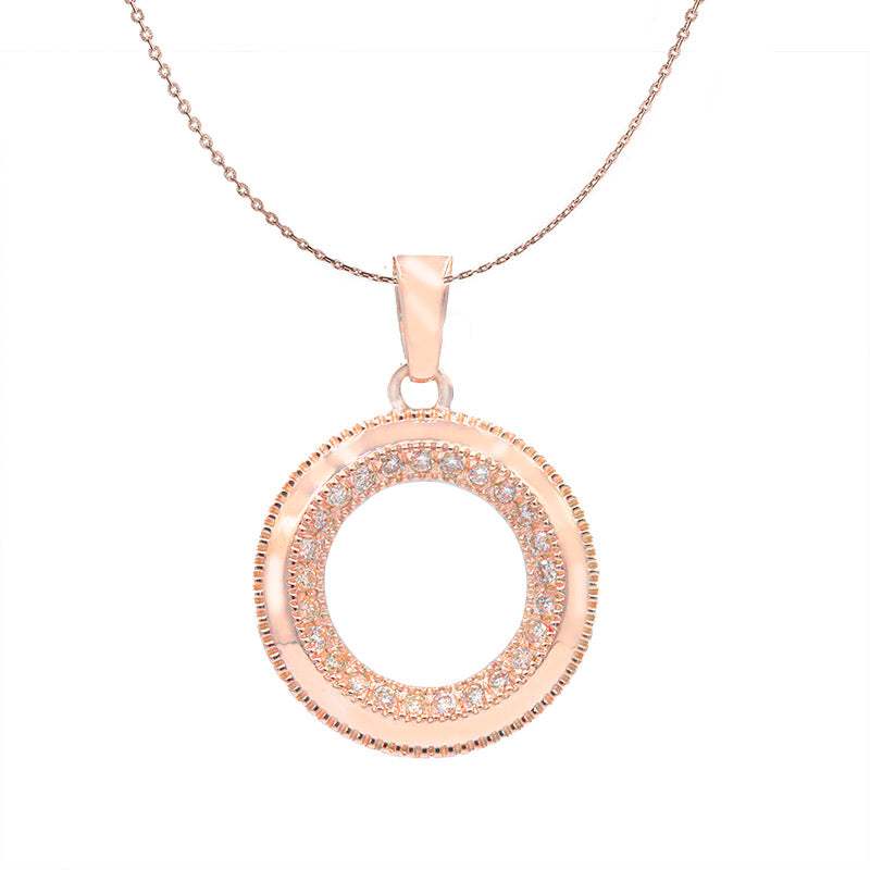 Colgante Mediano Circulo De La Vida con Diamantes