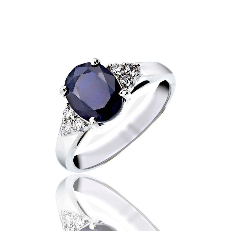 Comprar anillo de compromiso de zafiro natural 2