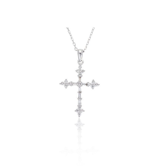 Cruz Imperial cruz de oro blanco y diamantes