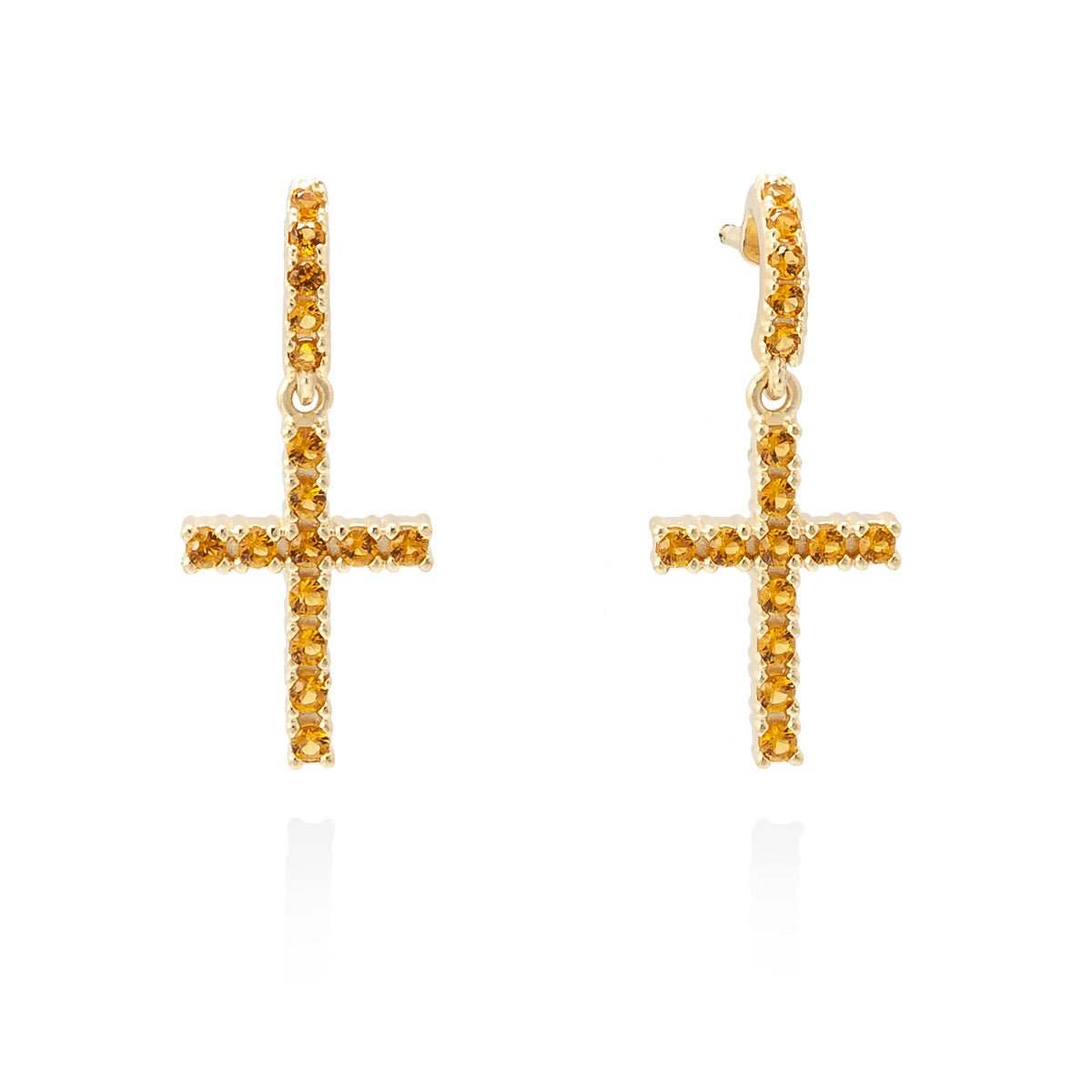 Pendientes BAD Champan en plata Dorada marina garcia