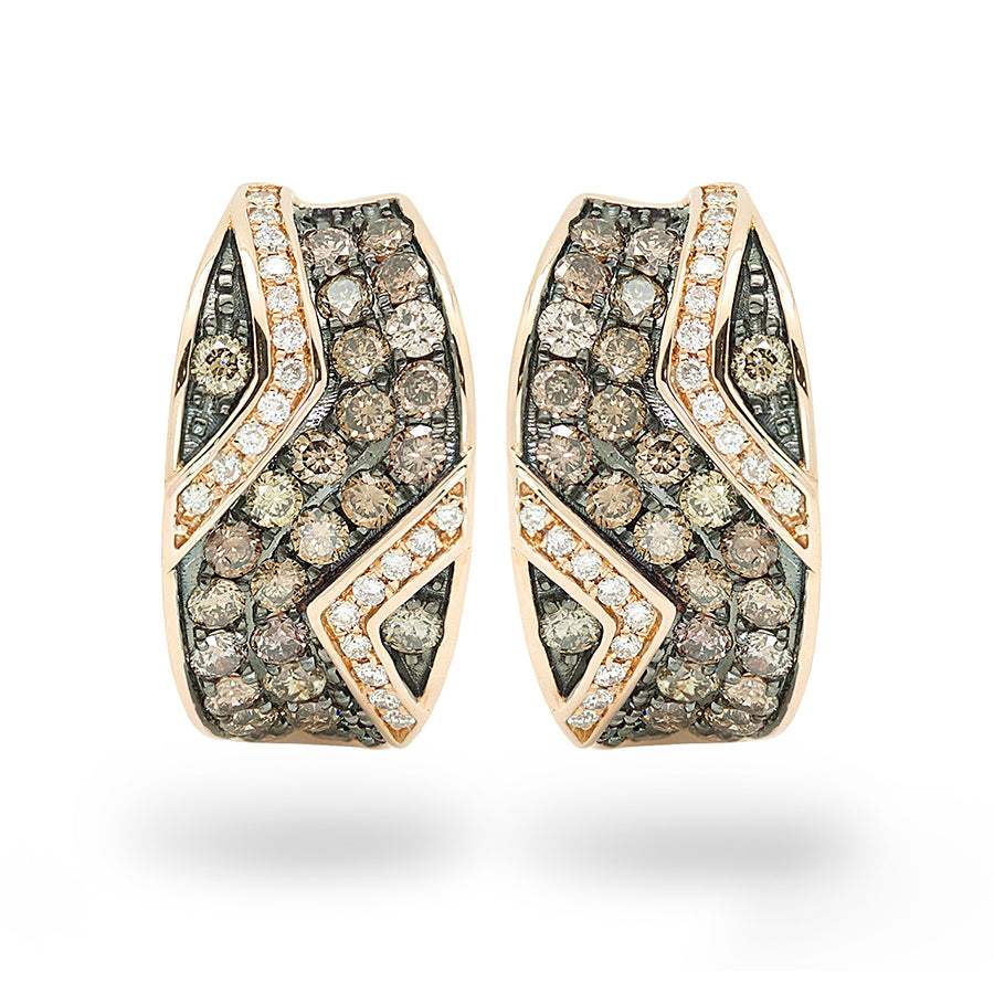 Pendientes Colección Elegancia oro rosa 18K