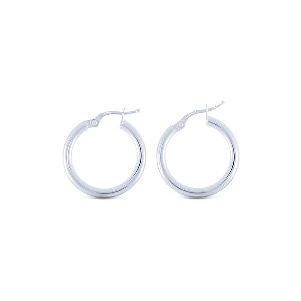 Pendientes de AROS Oro Blanco 15mm