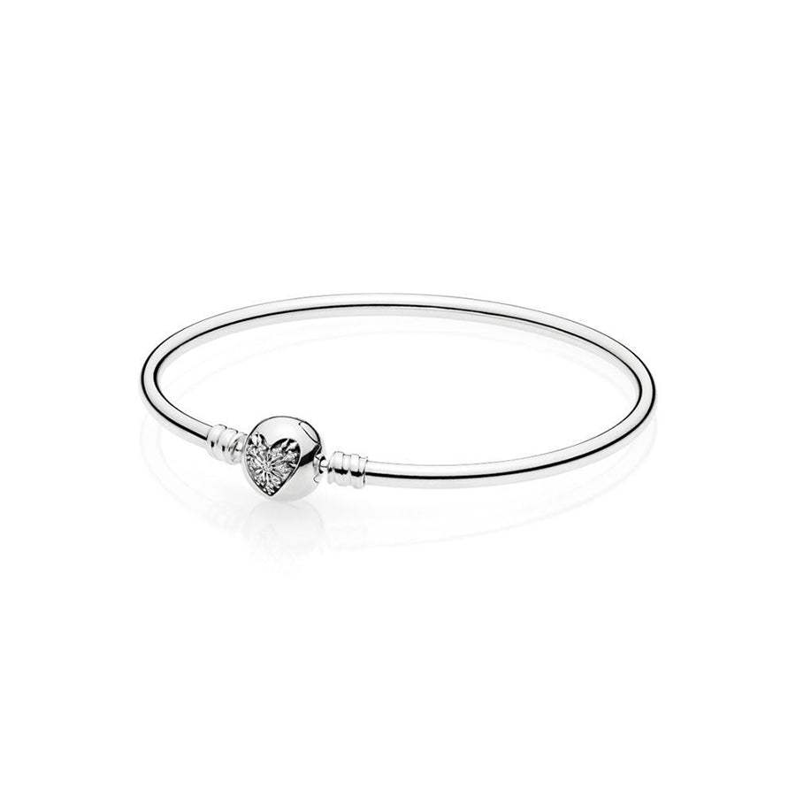 Pulsera Pandora Rígida Moments Corazón 596404CZ