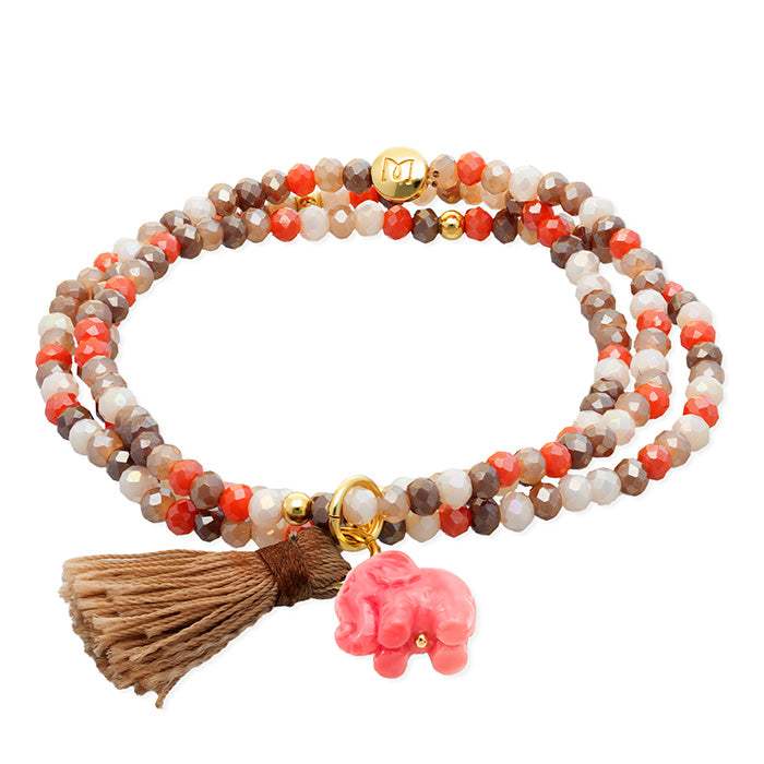 Pulsera Zen ROBLE con Elefante Marina Garcia