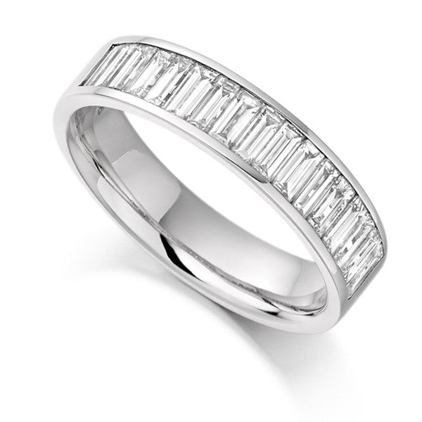 Alianza Diamantes Oro Blanco 18K Baguette 1,00ct