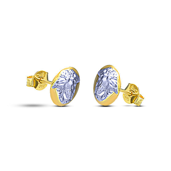 18k Gold Mini Medusa Earrings