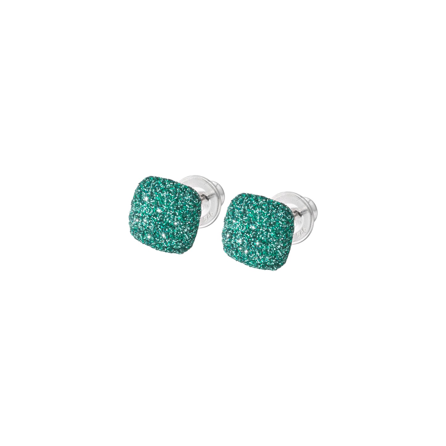 PENDIENTES RODIO LUCIDO PSC VERDE AMAZZONIA-C