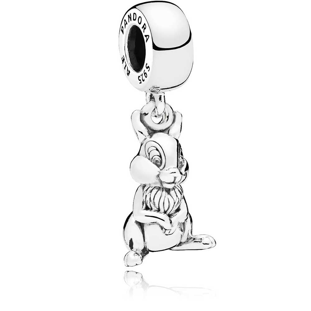 Charm Conejo Tambor de Pandora en Plata de Ley