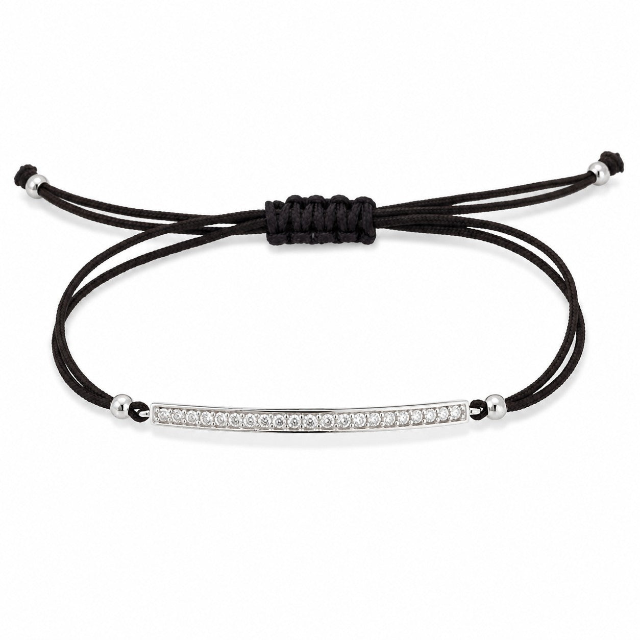 Pulsera SUITE blanco en plata