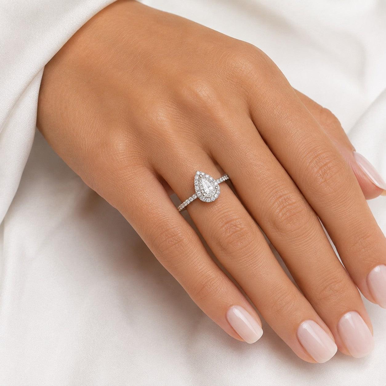 SORTIJA ORO BLANCO 18KT CON DIAMANTE