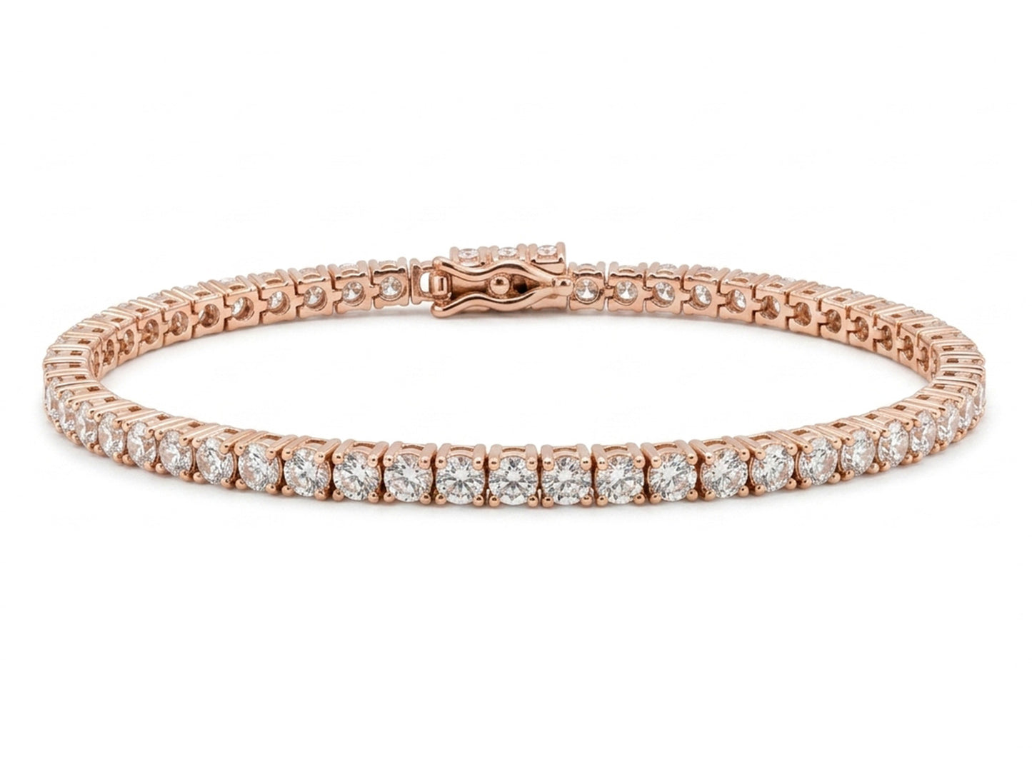 PULSERA GENEVE EN PLATA CHAPADA CON ORO ROSA 18KT