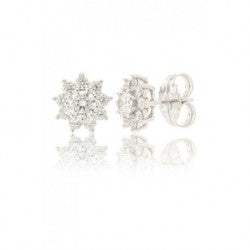 Pendientes de Plata 'Chambord' con Circonitas