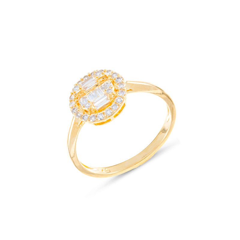 Anillo AVANT Circular con Diamantes Oro Amarillo