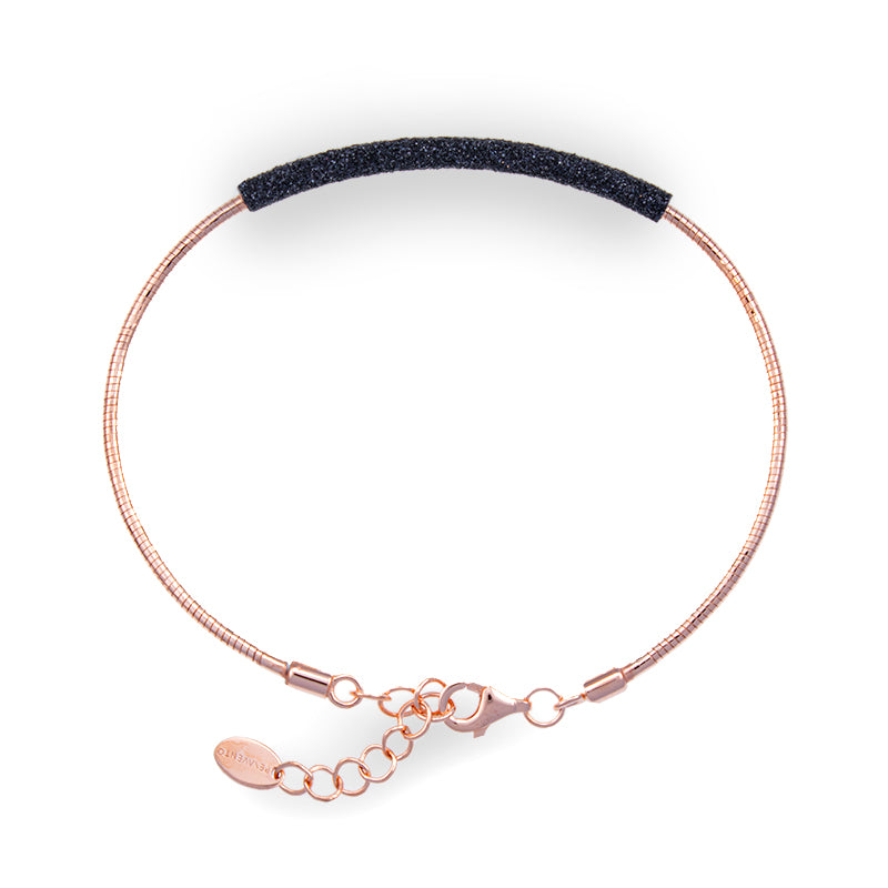 DNA Bracelet Powder Pink Black WDNAB187