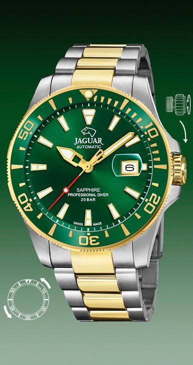 Reloj hombre JAGUAR Automático verde J887/2