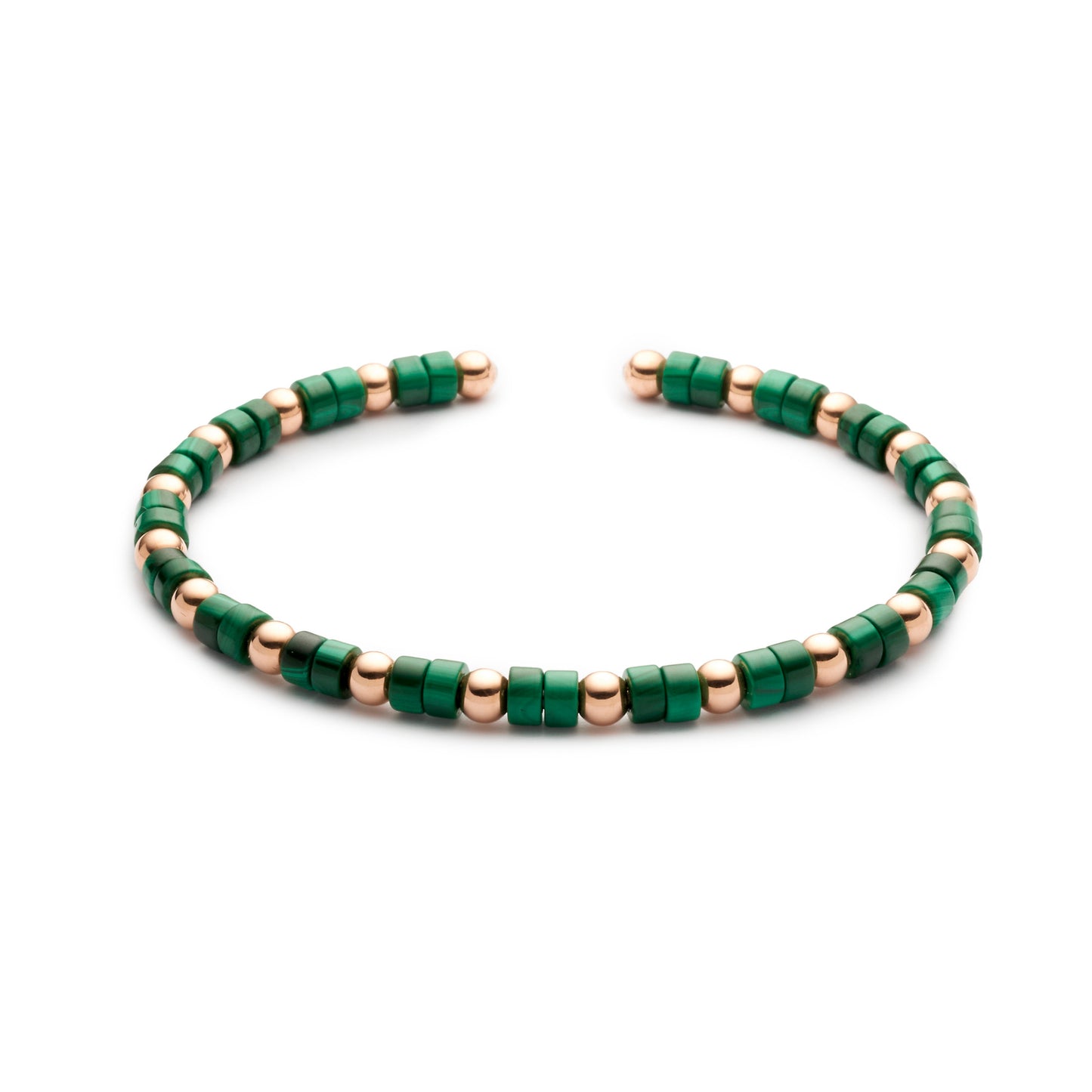 Collection Titanium Soul Bracelet Gold, Malachite, titanium