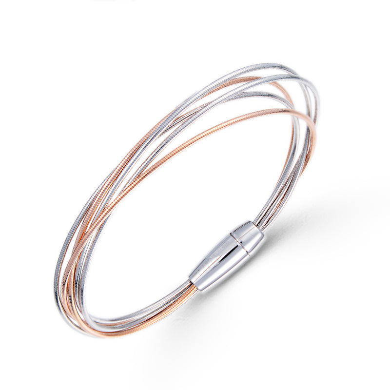 PesaventoDNA Pink Rhodium Bracelet WDNAB370