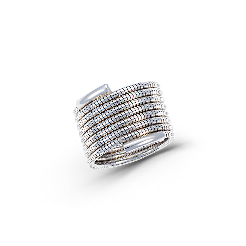 Pesavento DNA TWIST Ring Rhodium WDNAA138/S