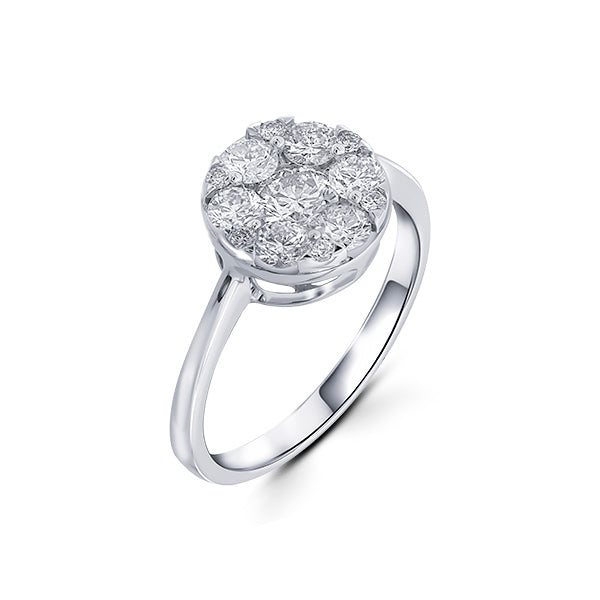 Starlite Large Diamond Ring 18K White Gold