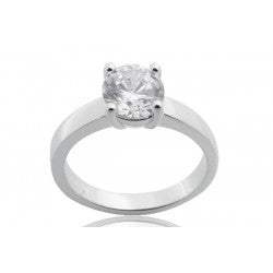 Solitario Circonita en Plata Kokyo 4-1,50ct