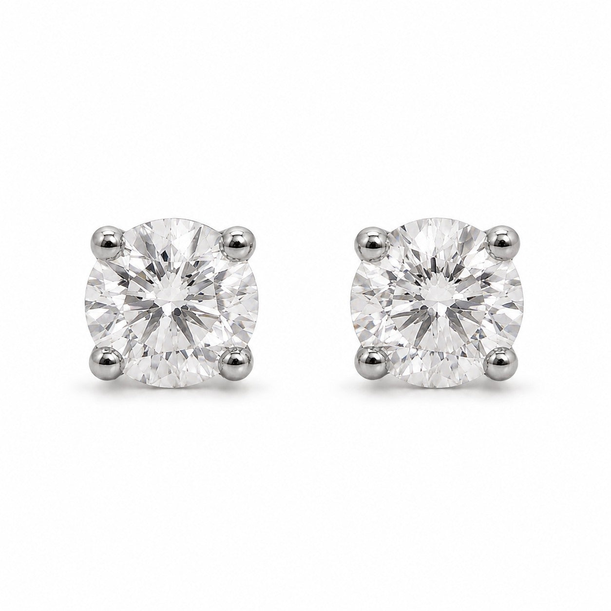 PENDIENTES ORO BLANCO 18kt CON DIAMANTES DE 0.20CT