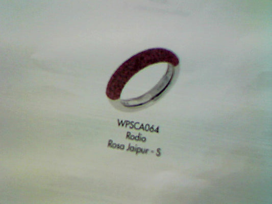 ANILLO RODIO LUCIDO PSC ROSA JAIPUR -S