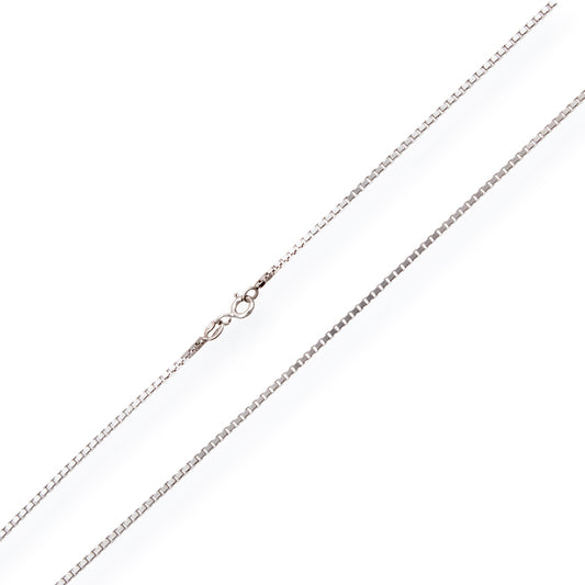 Venetian Chain 50cms White Gold 18K