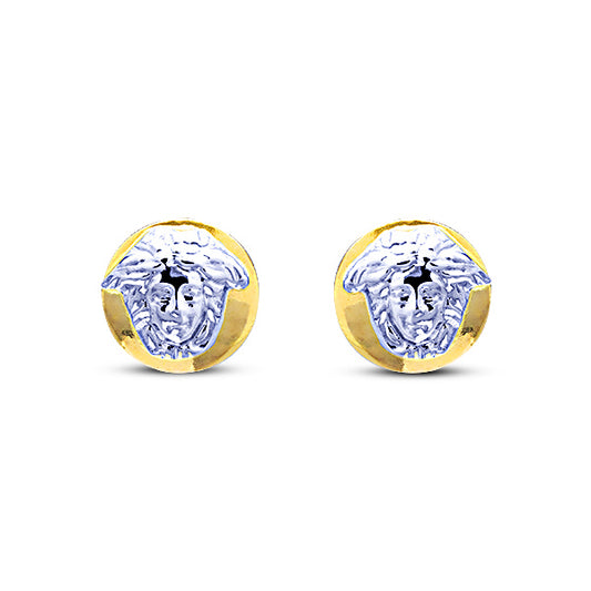 18k Gold Mini Medusa Earrings