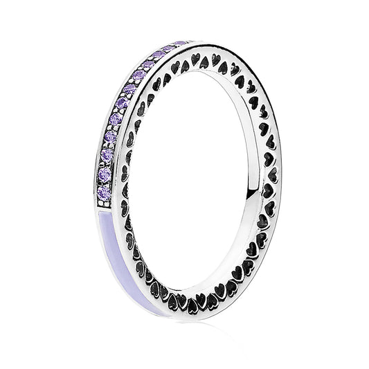 Purple Radiant Hearts Ring - Pandora