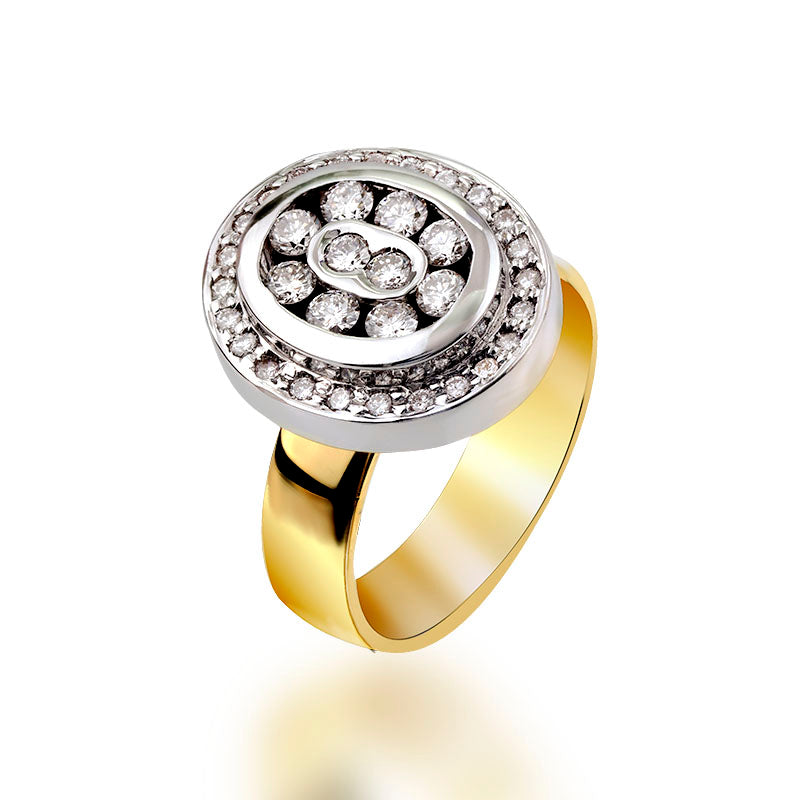 Soria Ring in 18K Gold with Diamonds