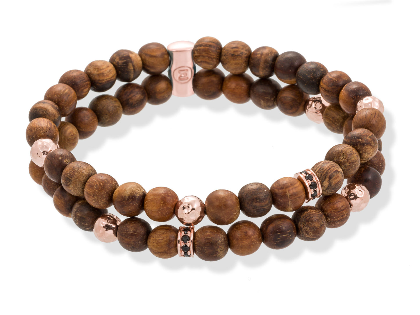 Brown TAO bracelet in rose silver 19cms